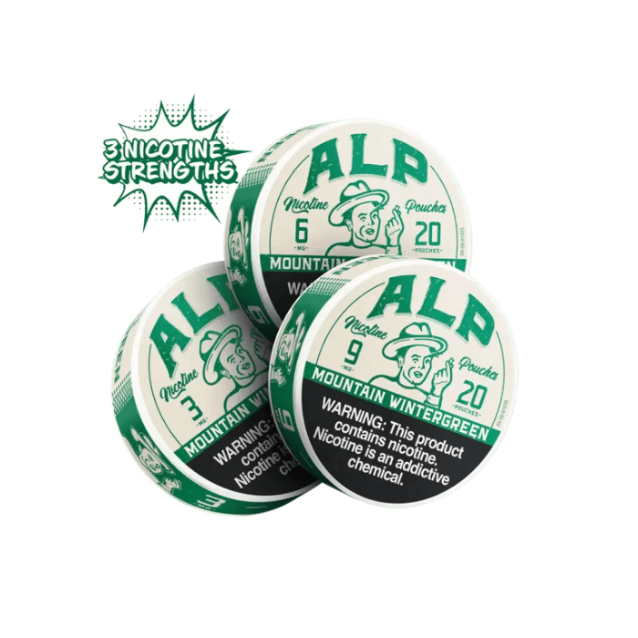 alp mountain wintergreen 9mg nicotine pouches alp mountain wintergreen 9mg nicotine pouches