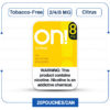 On! Citrus Mini Dry Nicotine Pouches import placeholder for 357